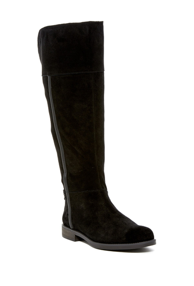 Incaltaminte femei franco sarto caydee wide calf tall boot black