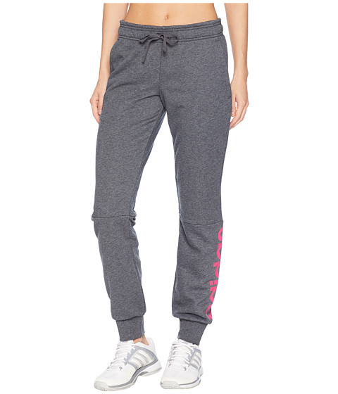 Imbracaminte Femei adidas Essentials Linear Pants Dark Grey HeatherReal Magenta