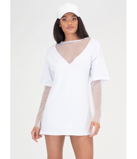 Image of Imbracaminte Femei CheapChic Communication Network Layered Dress White