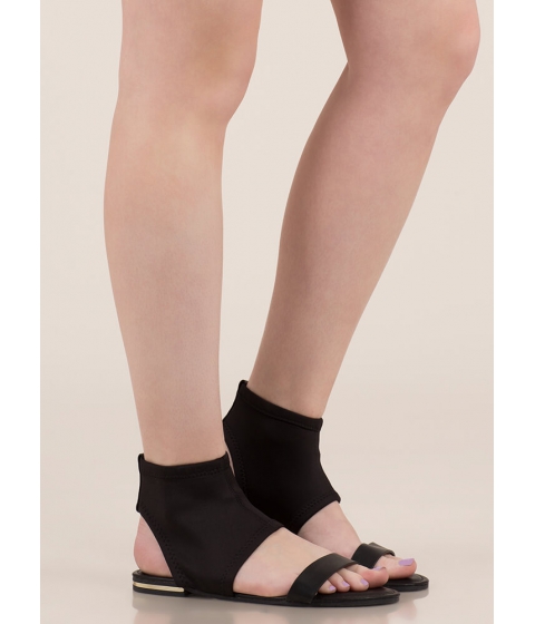 Incaltaminte Femei CheapChic Minimal Sophistication Cut-out Sandals Black