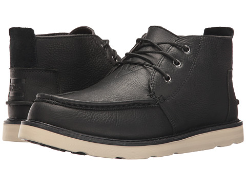 Image of Incaltaminte Barbati TOMS Chukka Boot Black Pull-Up Leather