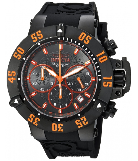 Ceasuri barbati invicta watches invicta men\'s \'subaqua\' quartz stainless steel and silicone casual watch colorblack (model 22923) blackblack