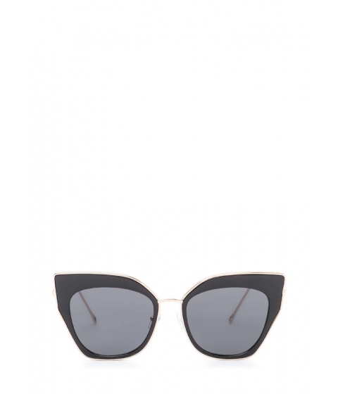 Image of Accesorii Femei CheapChic Retro Party Cat-eye Sunglasses Blackgold