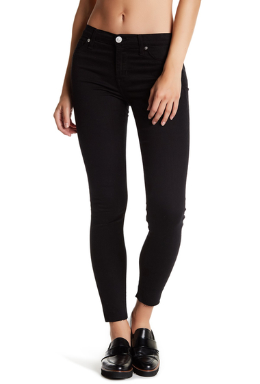 Imbracaminte Femei HUDSON Jeans Natalie Midrise Super Skinny Ankle Jeans BLACK