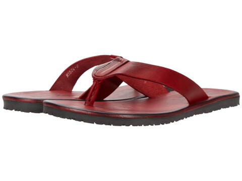 Incaltaminte barbati massimo matteo leather thong sandal rosso