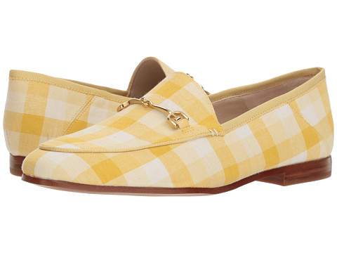 Incaltaminte Femei Sam Edelman Loraine Loafer Yellow Multi Linen Gingham