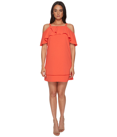 Image of Imbracaminte Femei Maggy London 30s Crepe Cold Shoulder Shift Dress Coral