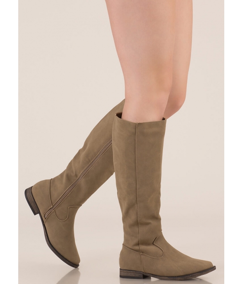 Cheap&chic Incaltaminte femei cheapchic it\'s your time knee-high riding boots taupe