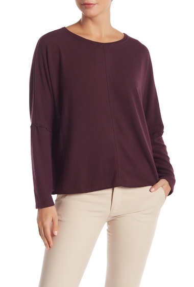 Imbracaminte femei h by bordeaux brushed dolman pullover sweater rosewood