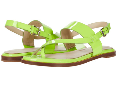Incaltaminte femei cole haan anica thong sandal lightning green leather
