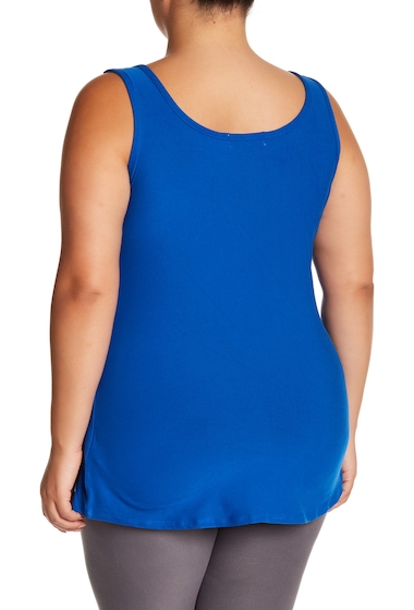 Imbracaminte Femei PLANET GOLD Scoop Neck Knit Tank Plus Size LAPIS BLUE