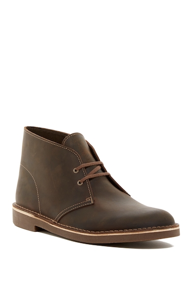 Incaltaminte Barbati Clarks Bushacre Leather Chukka Boot - Wide Width Available BEESWAX