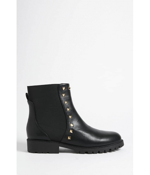 Image of Incaltaminte Femei Forever21 Studded Chelsea Boots BLACK