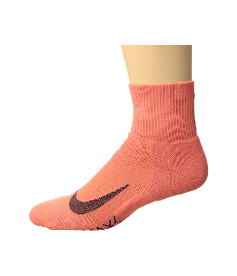 Imbracaminte Femei Nike Elite Cushion Quarter Running Socks Light Wild MangoBlack