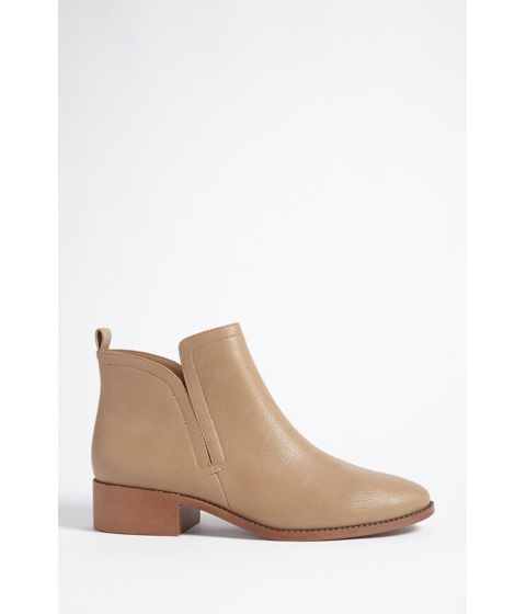 Image of Incaltaminte Femei Forever21 Faux Leather Chelsea Boots TAUPE