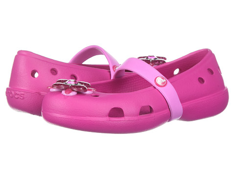 Incaltaminte Fete Crocs Keeley Springtime Flat (ToddlerLittle Kid) Candy Pink