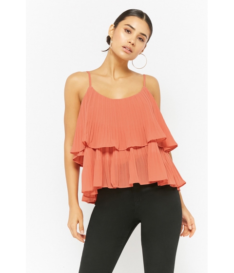 Image of Imbracaminte Femei Forever21 Pleated Flounce Cami PINK