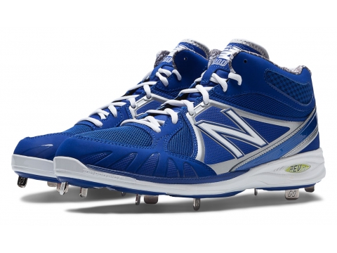 Image of Incaltaminte Barbati New Balance Mens Baseball 3000 Mid Cut Cleat Blue with White