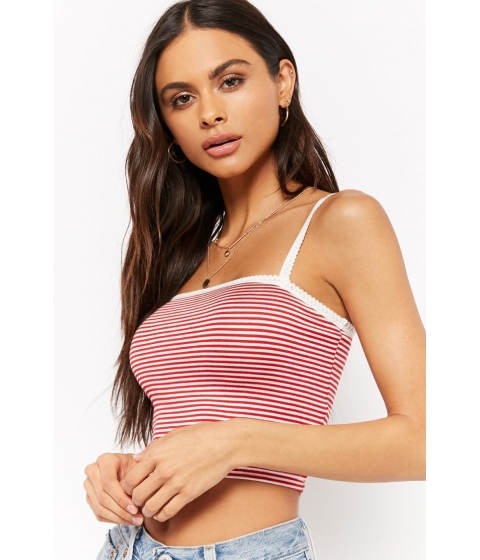 Image of Imbracaminte Femei Forever21 Striped Cami Crop Top REDIVORY