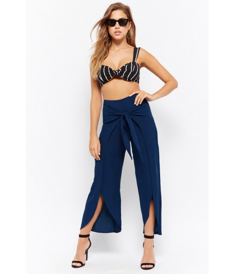 Image of Imbracaminte Femei Forever21 Tulip Ankle Pants NAVY