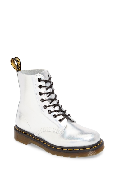 Image of Incaltaminte Femei Dr Martens Pascal Metallic Leather Boot SILVER LAZ