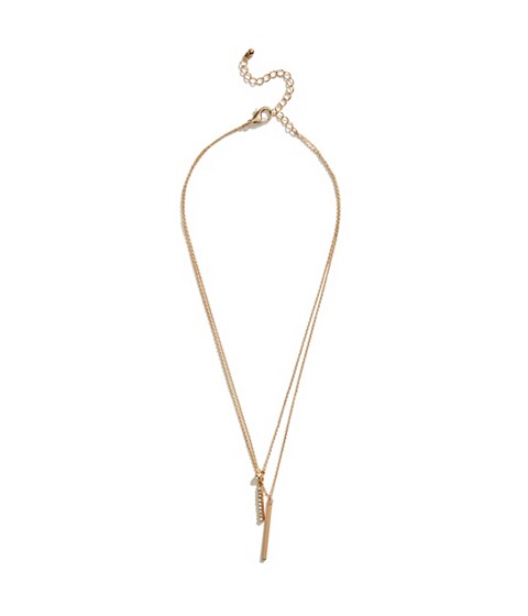 Image of Bijuterii Femei GUESS Gold-Tone Matchstick Layered Necklace gold