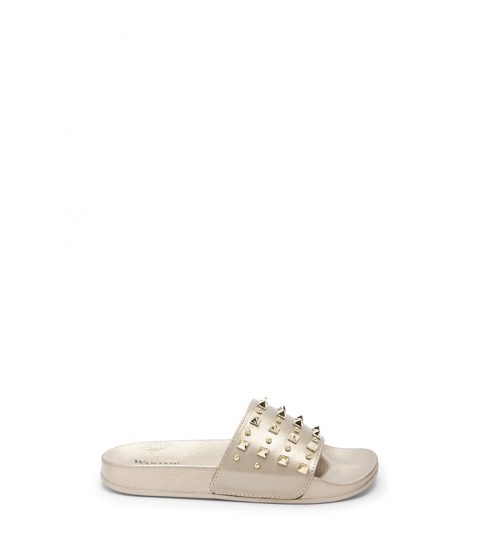 Image of Incaltaminte Femei Forever21 Wanted Studded Slide Sandals GOLD