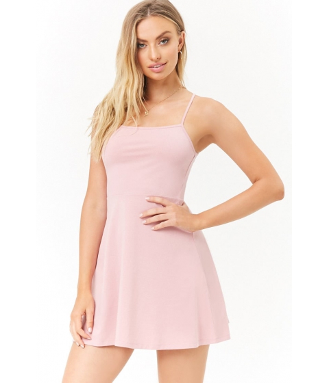 Image of Imbracaminte Femei Forever21 Cami Fit Flare Mini Dress ROSE
