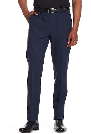 Image of Imbracaminte Barbati John Varvatos Star USA Flat Front Solid Pants BLUE