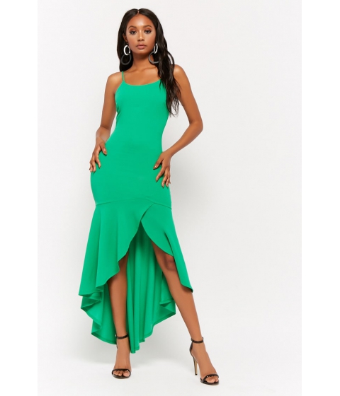 Image of Imbracaminte Femei Forever21 High-Low Cami Dress GREEN