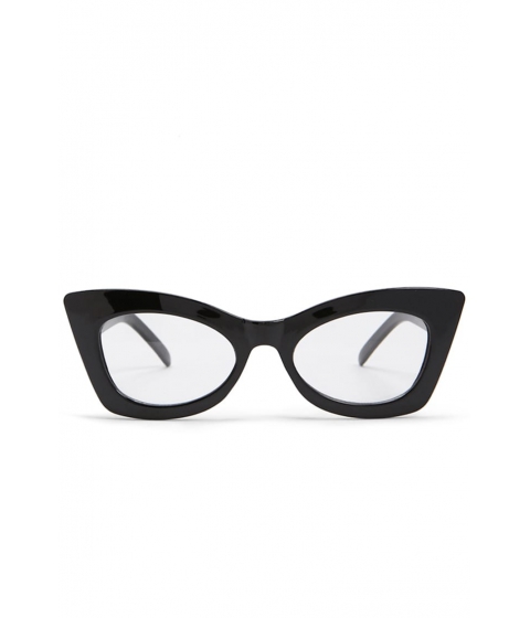 Image of Ochelari Femei Forever21 Cat-Eye Frame Readers BLACKCLEAR