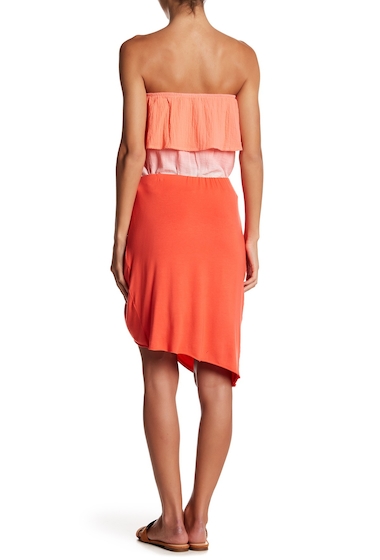 Image of Imbracaminte Femei Socialite Twist Front Skirt CORAL HOT 17-1656 TCX