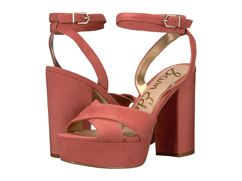 Incaltaminte Femei Sam Edelman Mara Washed Coral Kid Suede Leather