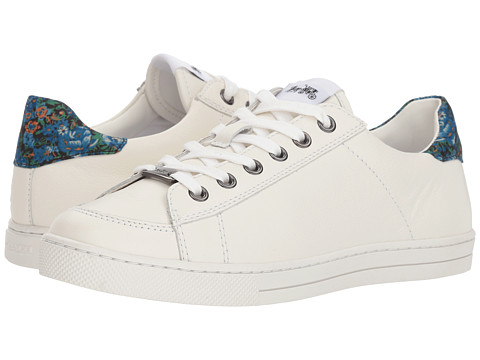 Incaltaminte Femei COACH C126 Low Top Sneaker WhiteBlackBlue Floral Leather