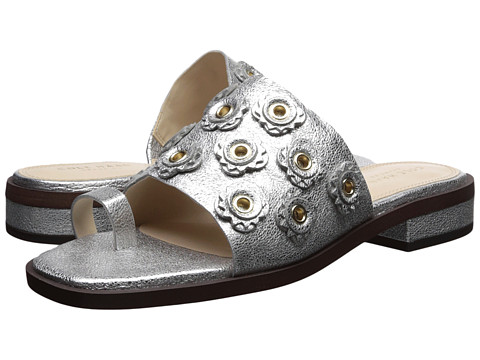 Incaltaminte Femei Cole Haan Carly Floral Sandal Silver Crackle Metallic Leather