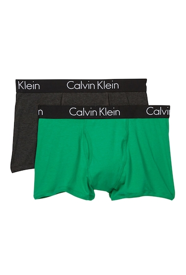 Imbracaminte Barbati Calvin Klein Strata Stretch Trunks - Pack of 2 PLV CHAR HTHRI