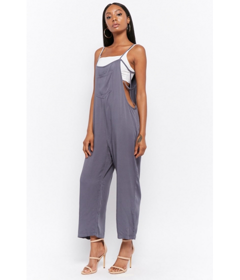 Image of Imbracaminte Femei Forever21 Ladder Cutout Jumpsuit GREY