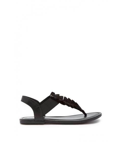 Image of Incaltaminte Femei Forever21 L4L by Lust for Life Thong Sandals BLACK