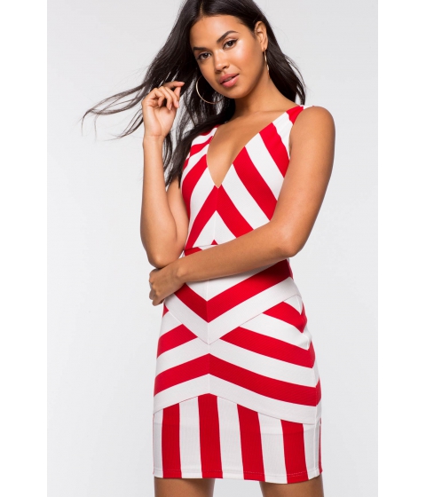 Image of Imbracaminte Femei CheapChic Need Direction Bodycon Dress Red Pattern