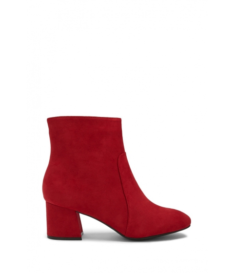 Image of Incaltaminte Femei Forever21 Faux Suede Ankle Boots RED