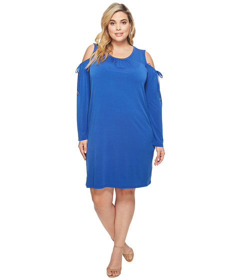 Imbracaminte Femei Michael Kors Plus Size Solid Matte Jersey Cold Shoulder Dress Bright Royal