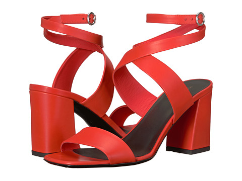 Incaltaminte Femei Via Spiga Evelia Heeled Sandal Poppy Red Leather
