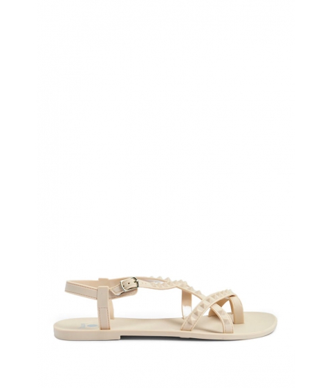 Image of Incaltaminte Femei Forever21 Studded Tonal Strappy Sandals BEIGE