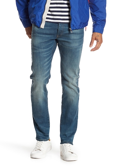 Image of Imbracaminte Barbati G-STAR RAW 3301 Slim Jeans - 32 Inseam 071 MED BLUE