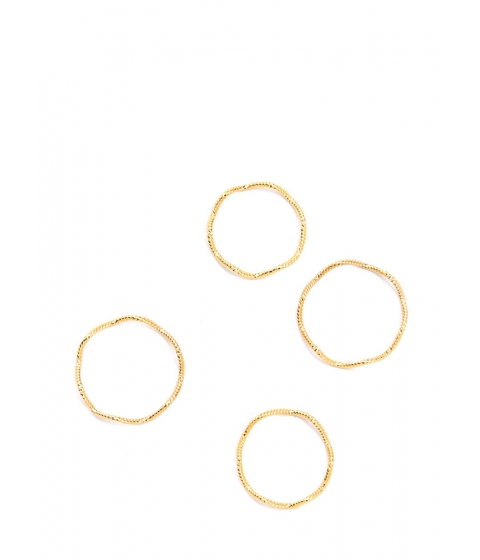 Image of Accesorii Femei CheapChic Wave New World Zigzag Ring Set Gold