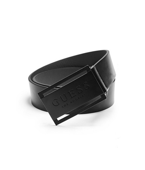 Image of Ochelari Barbati GUESS Cutout Logo Plaque Belt black