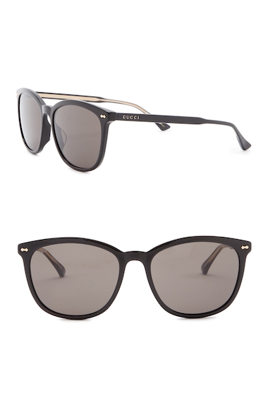Ochelari Femei Gucci 59mm Square Sunglasses BLACK-BLACK-GREY pret