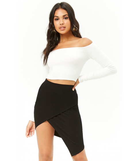 Imbracaminte Femei Forever21 Asymmetric Mini Skirt BLACK pret