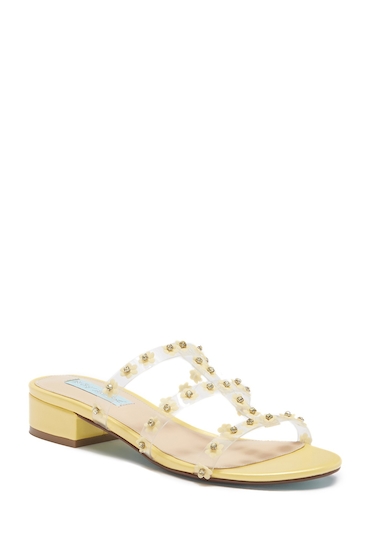 Image of Incaltaminte Femei Betsey Johnson Arlyn Floral Embellished Sandal YELLOW