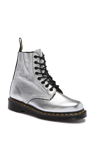 Image of Incaltaminte Femei Dr Martens Pascal Metallic Leather Boot SILVER